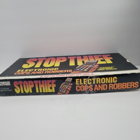 VTG 1979 Parker Brothers Stop Thief Electronic Cop And Robbers Board Game Works - Picture 14 of 14